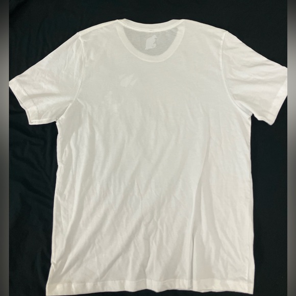 Meteors & Asteroids Dinosaur Party ‘Merica USA American Flag Men’s White Tee - Picture 3 of 4